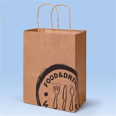 Bolsas de regalo Kraft con asas